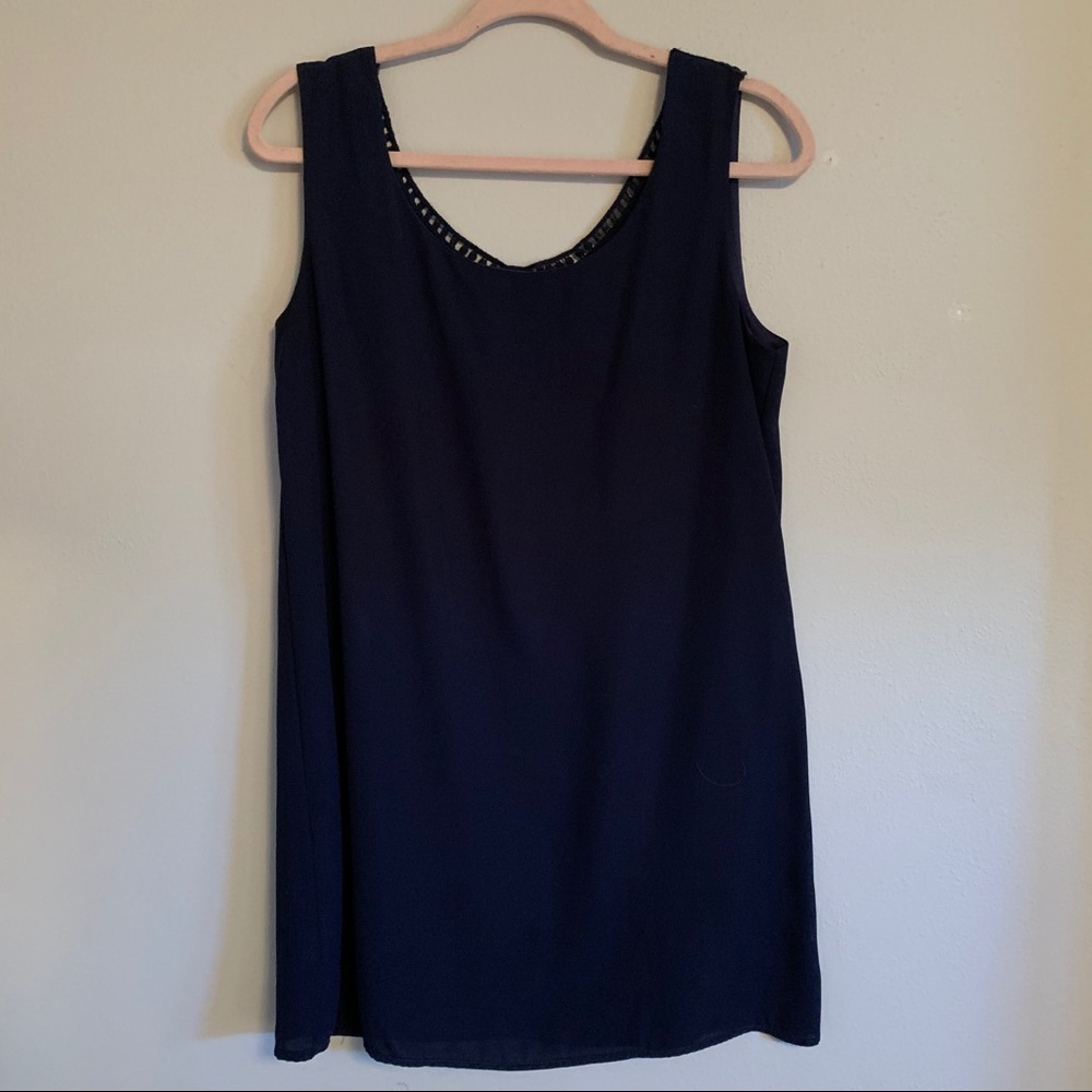 Alya Navy Shift Dress